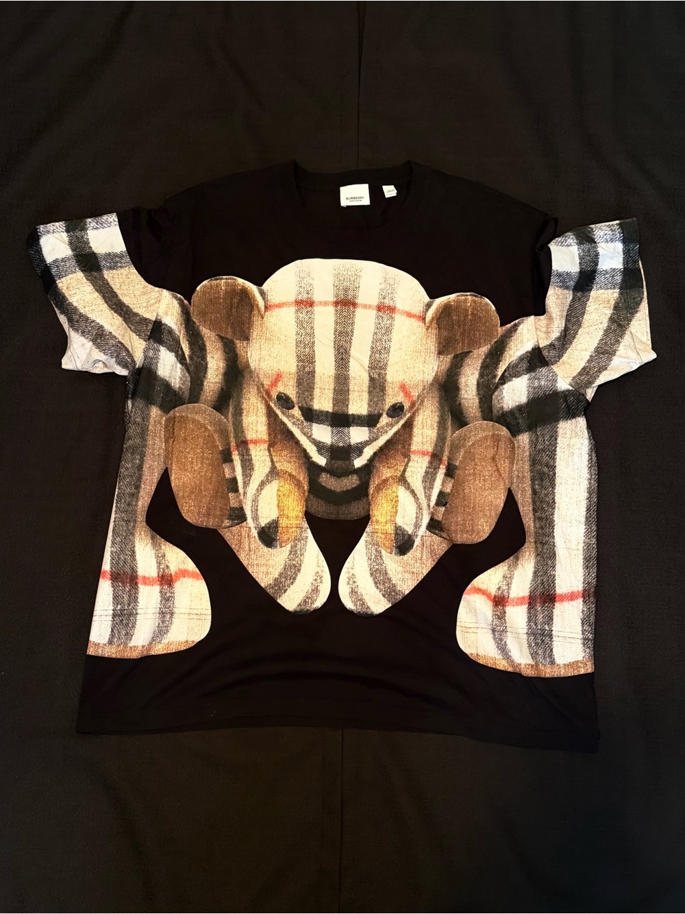 Burberry Thomas Bear Print Cotton Oversized T-Shirt